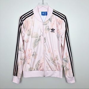 adidas pink floral jacket